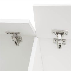 70" Wall Mounted Floating TV Stand With 2 Storage Boxes, Suitable For Placing TVs Up To 80" - White -NEWTRAL Sales Shop 180 Wall Mounted Floating 80 TV Stand with 20 Color LEDs White 457749 5