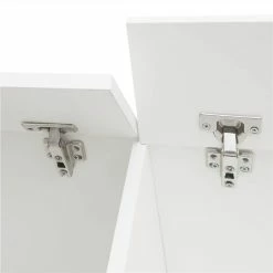 70" Wall Mounted Floating TV Stand With 2 Storage Boxes, Suitable For Placing TVs Up To 80" - White -NEWTRAL Sales Shop 180 Wall Mounted Floating 80 TV Stand with 20 Color LEDs White 457749 5