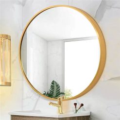 NEWTRAL Sales Shop -NEWTRAL Sales Shop 28 quot Wall Circle Mirror Large Round Gold Farmhouse Circular Mirror for Wall Decor Big Bathroom Make Up Vanity Mirror Entryway Mirror 461241 0