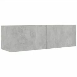 3 Piece TV Cabinet Set Concrete Grey Chipboard 9 3 Piece TV Cabinet Set Concrete Grey Chipboard -NEWTRAL Sales Shop 3 Piece TV Cabinet Set Concrete Grey Chipboard 473787 3
