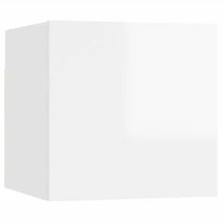 3 Piece TV Cabinet Set High Gloss White Chipboard 11 3 Piece TV Cabinet Set High Gloss White Chipboard -NEWTRAL Sales Shop 3 Piece TV Cabinet Set High Gloss White Chipboard 476533 5