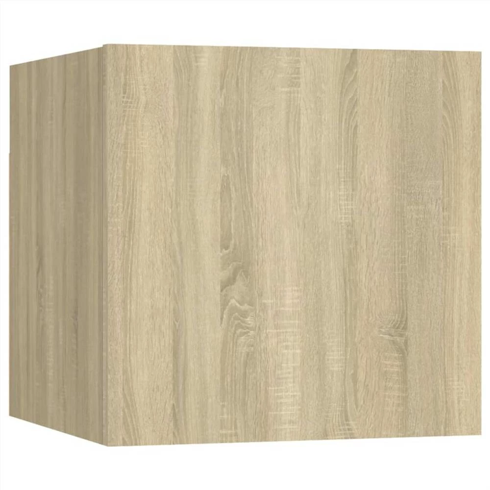 3 Piece TV Cabinet Set Sonoma Oak Chipboard 6 3 Piece TV Cabinet Set Sonoma Oak Chipboard - Image 6