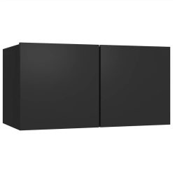 4 Piece TV Cabinet Set Black Chipboard -NEWTRAL Sales Shop 4 Piece TV Cabinet Set Black Chipboard 483391 3