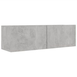 4 Piece TV Cabinet Set Concrete Grey Chipboard 5 4 Piece TV Cabinet Set Concrete Grey Chipboard -NEWTRAL Sales Shop 4 Piece TV Cabinet Set Concrete Grey Chipboard 483291 5