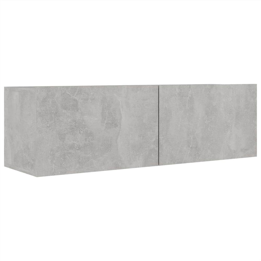 4 Piece TV Cabinet Set Concrete Grey Chipboard 4 Piece TV Cabinet Set Concrete Grey Chipboard -NEWTRAL Sales Shop 4 Piece TV Cabinet Set Concrete Grey Chipboard 483291 5