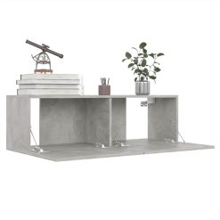 4 Piece TV Cabinet Set Concrete Grey Chipboard -NEWTRAL Sales Shop 4 Piece TV Cabinet Set Concrete Grey Chipboard 483325 3
