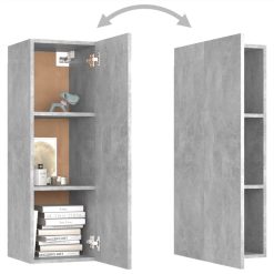 4 Piece TV Cabinet Set Concrete Grey Chipboard 4 4 Piece TV Cabinet Set Concrete Grey Chipboard -NEWTRAL Sales Shop 4 Piece TV Cabinet Set Concrete Grey Chipboard 483470 4