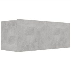 4 Piece TV Cabinet Set Concrete Grey Chipboard 5 4 Piece TV Cabinet Set Concrete Grey Chipboard -NEWTRAL Sales Shop 4 Piece TV Cabinet Set Concrete Grey Chipboard 483470 5