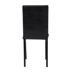 Leather Upholstered Dining Chair Set Of 4, With High Backrest, And Metal Legs, For Restaurant, Cafe, Tavern, Office, Living Room - Black 2 Leather Upholstered Dining Chair Set Of 4, With High Backrest, And Metal Legs, For Restaurant, Cafe, Tavern, Office, Living Room - Black -NEWTRAL Sales Shop 4 piece metal frame dining seats 471279 2