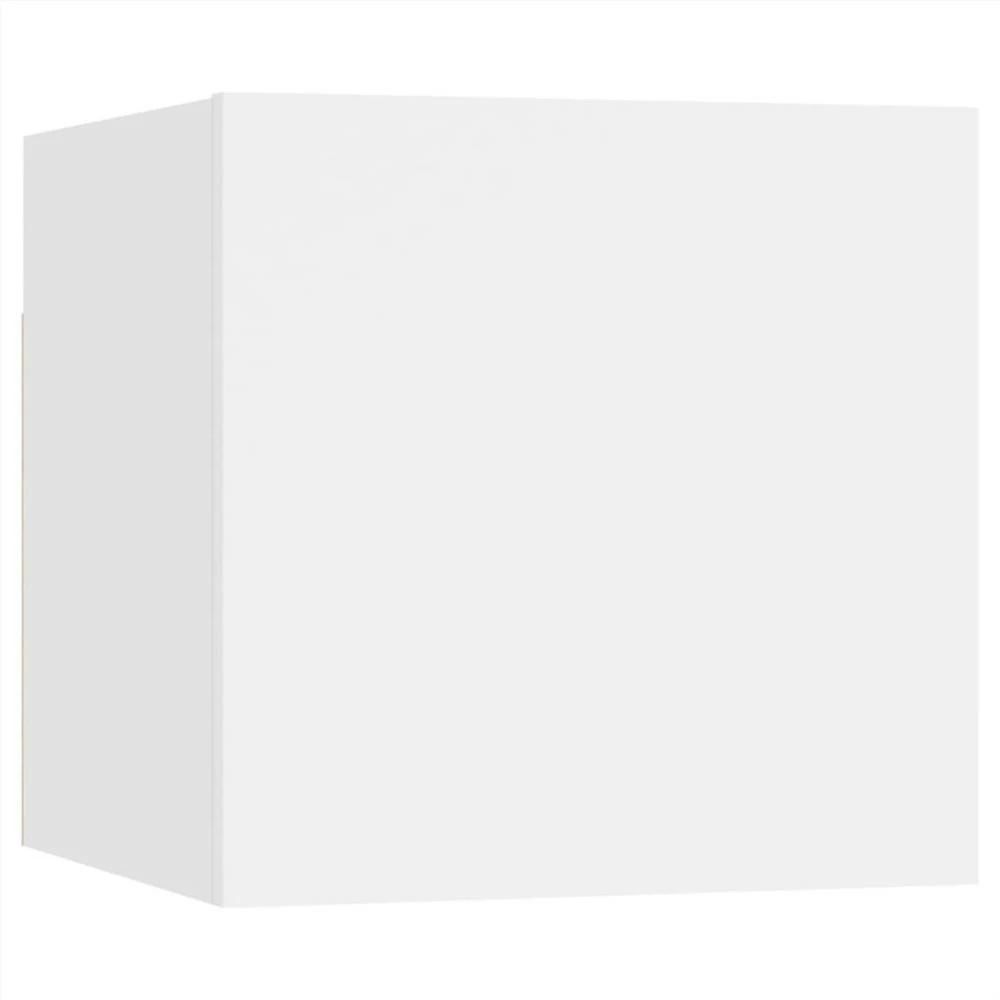 5 Piece TV Cabinet Set White Chipboard 4 5 Piece TV Cabinet Set White Chipboard - Image 4