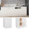 801188 Kitchen Cabinet White 60x46x81,5 Cm Chipboard