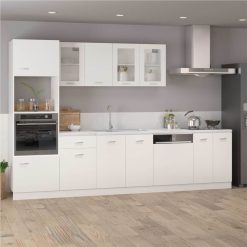801188 Kitchen Cabinet White 60x46x81,5 Cm Chipboard -NEWTRAL Sales Shop 801188 vidaXL Kitchen Cabinet White 60x46x81 5 cm Chipboard 434665 2