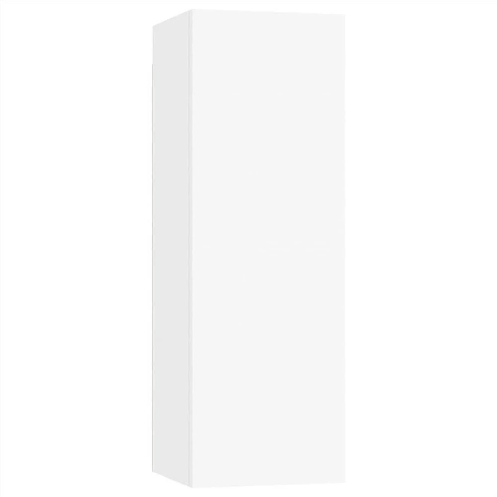 9 Piece TV Cabinet Set White Chipboard 6 9 Piece TV Cabinet Set White Chipboard - Image 6