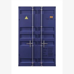 ACME Twin-Over-Twin Size Container Style Bunk Bed Frame With Ladder, And Metal Slats Support, No Spring Box Required (Frame Only) - Blue -NEWTRAL Sales Shop ACME Cargo Bunk Bed Twin Twin Blue 1Set 2Ctn 37900 459565 2