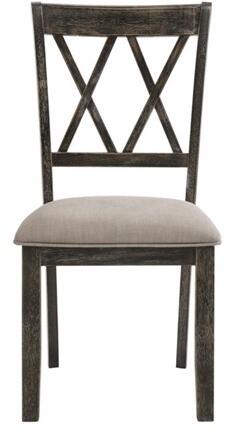 ACME Claudia Fabric Upholstered Dining Chair Set of 2, with High Backrest, and Wood Legs, for Restaurant, Cafe, Tavern, Office, Living Room - Gray ACME Claudia Fabric Upholstered Dining Chair Set Of 2, With High Backrest, And Wood Legs, For Restaurant, Cafe, Tavern, Office, Living Room - Gray -NEWTRAL Sales Shop ACME Claudia II Side Chair Set 2 in Fabric Weathered Gray 71882 471213 2
