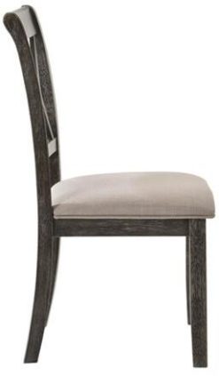 ACME Claudia Fabric Upholstered Dining Chair Set Of 2, With High Backrest, And Wood Legs, For Restaurant, Cafe, Tavern, Office, Living Room - Gray 3 ACME Claudia Fabric Upholstered Dining Chair Set Of 2, With High Backrest, And Wood Legs, For Restaurant, Cafe, Tavern, Office, Living Room - Gray -NEWTRAL Sales Shop ACME Claudia II Side Chair Set 2 in Fabric Weathered Gray 71882 471213 3