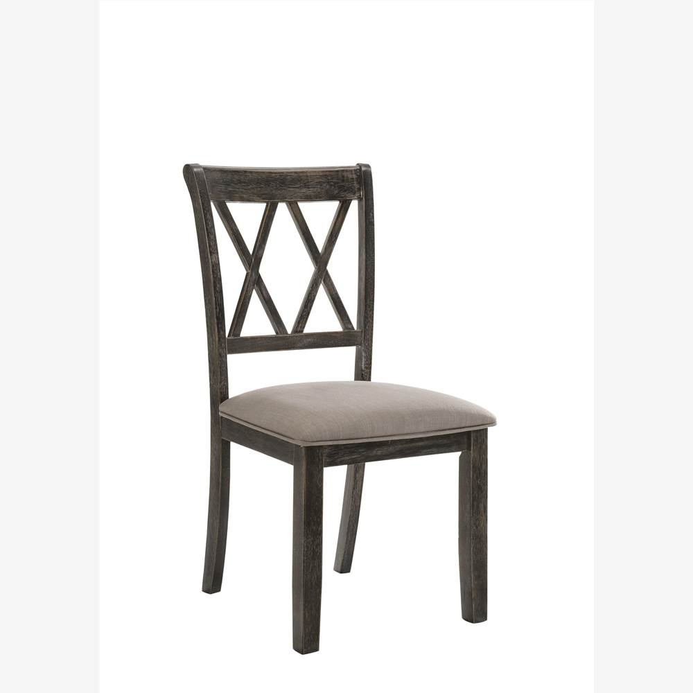 ACME Claudia Fabric Upholstered Dining Chair Set of 2, with High Backrest, and Wood Legs, for Restaurant, Cafe, Tavern, Office, Living Room - Gray ACME Claudia Fabric Upholstered Dining Chair Set Of 2, With High Backrest, And Wood Legs, For Restaurant, Cafe, Tavern, Office, Living Room - Gray -NEWTRAL Sales Shop ACME Claudia II Side Chair Set 2 in Fabric Weathered Gray 71882 471213 5
