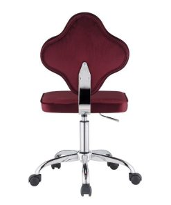 ACME Clover Modern Leisure Velvet Swivel Chair Height Adjustable With Backrest And Casters For Living Room, Bedroom, Dining Room, Office - Red -NEWTRAL Sales Shop ACME Clover Office Chair Red Velvet 93070 470450 5