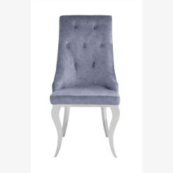 ACME Dekel Fabric Upholstered Dining Chair Set Of 2, With Button Tufted Backrest, And Metal Legs, For Restaurant, Cafe, Tavern, Office, Living Room - Gray 3 ACME Dekel Fabric Upholstered Dining Chair Set Of 2, With Button Tufted Backrest, And Metal Legs, For Restaurant, Cafe, Tavern, Office, Living Room - Gray -NEWTRAL Sales Shop ACME Dekel Side Chair Set 2 Gray Fabric Stainless Steel 70143 471226 3