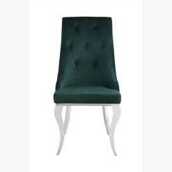 ACME Dekel Fabric Upholstered Dining Chair Set Of 2, With Button Tufted Backrest, And Metal Legs, For Restaurant, Cafe, Tavern, Office, Living Room - Green -NEWTRAL Sales Shop ACME Dekel Side Chair Set 2 Green Fabric Stainless Steel 70142 471227 3