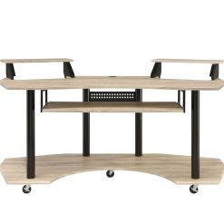 ACME Eleazar Computer Desk With Keyboard Tray, Wooden Tabletop And Metal Frame, For Game Room, Small Space, Study Room - Oak -NEWTRAL Sales Shop ACME Eleazar Computer Desk Natural Oak 92892 471521 3