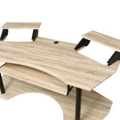 ACME Eleazar Computer Desk With Keyboard Tray, Wooden Tabletop And Metal Frame, For Game Room, Small Space, Study Room - Oak -NEWTRAL Sales Shop ACME Eleazar Computer Desk Natural Oak 92892 471521 4