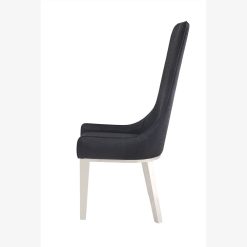 ACME Gianna PU Upholstered Dining Chair Set Of 2, With High Backrest, And Metal Legs, For Restaurant, Cafe, Tavern, Office, Living Room - Black -NEWTRAL Sales Shop ACME Gianna Dining Chair Set 2 Black PU Stainless Steel 72474 471178 3