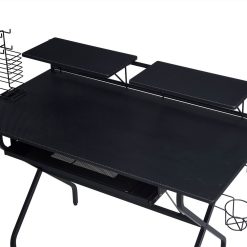 ACME Hartman Computer Desk With Keyboard Tray, Wooden Tabletop And Metal Frame, For Game Room, Small Space, Study Room - Black -NEWTRAL Sales Shop ACME Hartman Computer Desk Black 92870 471512 3