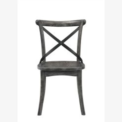 ACME Kendric Dining Chair Set Of 2, With X-shaped Backrest, And Wood Legs, For Restaurant, Cafe, Tavern, Office, Living Room - Gray -NEWTRAL Sales Shop ACME Kendric Side Chair Set 2 Rustic Gray 71897 471193 1