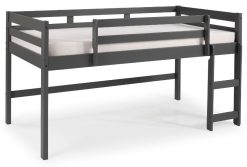 ACME Lara Twin Size Wooden Loft Bed Frame With Ladder And Wooden Slats Support, Space-saving Design, No Need For Spring Box - Gray -NEWTRAL Sales Shop ACME Lara Twin Loft Bed Gray Finish 38255 459217 2