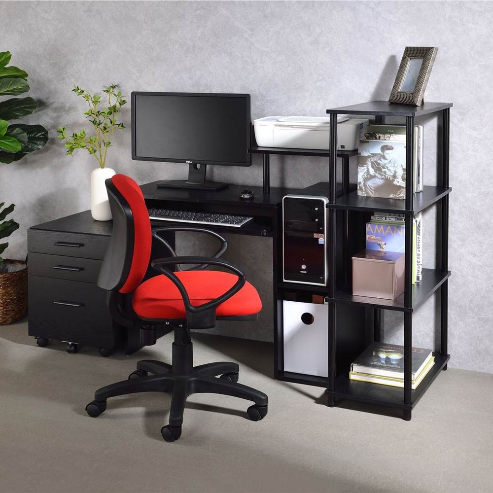 ACME Lyphre Computer Desk with Keyboard Tray and Storage Cabinet, for Game Room, Small Space, Study Room - Black ACME Lyphre Computer Desk With Keyboard Tray And Storage Cabinet, For Game Room, Small Space, Study Room - Black -NEWTRAL Sales Shop ACME Lyphre Computer Desk Black Finish 92764 471528 1