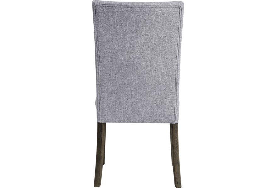 ACME Merel Fabric Upholstered Dining Chair Set of 2, with Button Tufted Backrest, and Wood Legs, for Restaurant, Cafe, Tavern, Office, Living Room - Gray ACME Merel Fabric Upholstered Dining Chair Set Of 2, With Button Tufted Backrest, And Wood Legs, For Restaurant, Cafe, Tavern, Office, Living Room - Gray -NEWTRAL Sales Shop ACME Merel Side Chair Set 2 in Gray Fabric Gray Oak 70168 471221 3