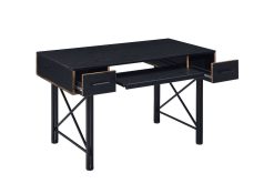 ACME Settea Computer Desk With 2 Storage Drawers, Particle Board Tabletop And Metal Frame, For Game Room, Small Space, Study Room - Black -NEWTRAL Sales Shop ACME Settea Computer Desk Black Finish 92799 471518 3