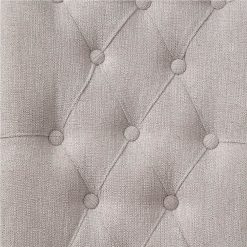 ACME Yabeina Linen Upholstered Dining Chair Set Of 2, With Botton Tufted Backrest, And Wood Legs, For Restaurant, Cafe, Tavern, Office, Living Room - Beige -NEWTRAL Sales Shop ACME Yabeina Side Chair Set 2 Beige Linen amp Gray Finish 73267 471168 1