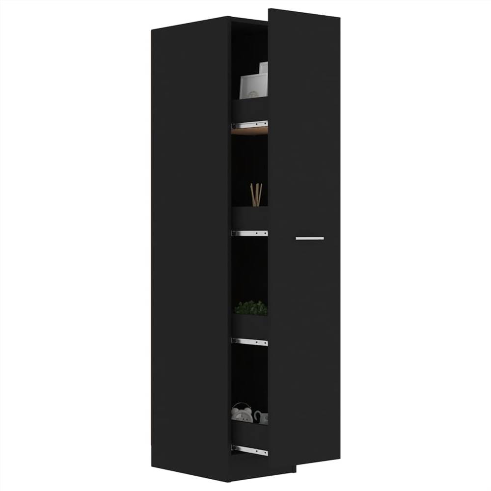 Apothecary Cabinet Black 30x42.5x150 cm Chipboard Apothecary Cabinet Black 30x42.5x150 Cm Chipboard -NEWTRAL Sales Shop Apothecary Cabinet Black 30x42 5x150 cm Chipboard 476108 3