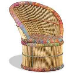 Bamboo Chair With Chindi Details 5 Bamboo Chair With Chindi Details -NEWTRAL Sales Shop Bamboo Chair with Chindi Details 450829 5