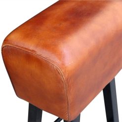 Bar Stool Real Leather Brown -NEWTRAL Sales Shop Bar Stool Real Leather Brown 475076 2