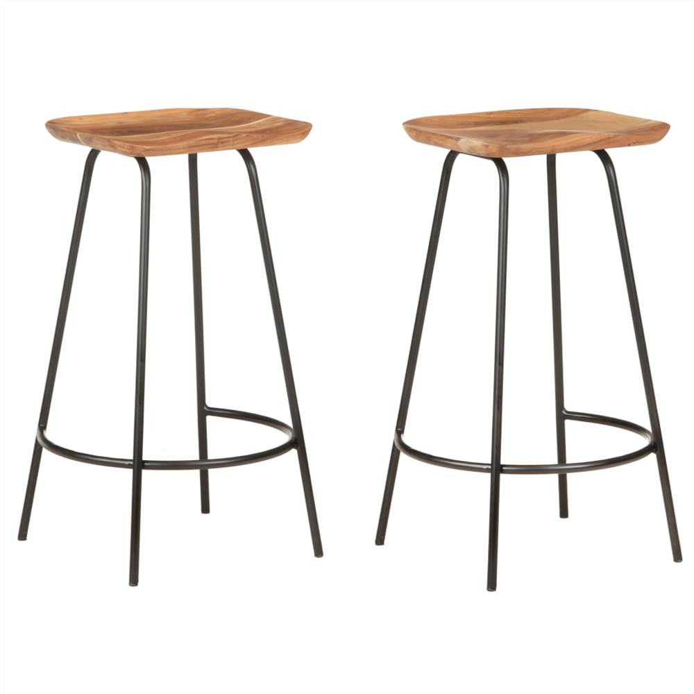 Bar Stools 2 pcs Solid Acacia Wood Bar Stools 2 Pcs Solid Acacia Wood -NEWTRAL Sales Shop Bar Stools 2 pcs Solid Acacia Wood 464929 0