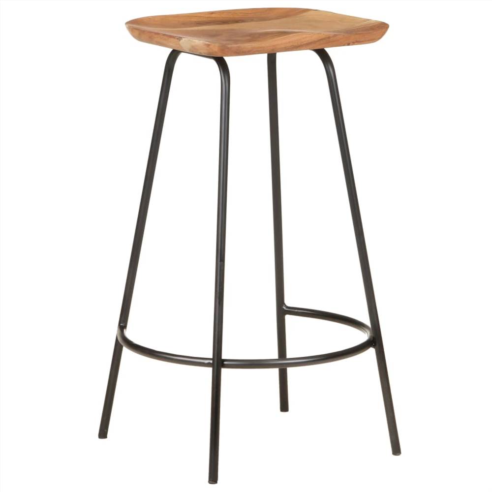 Bar Stools 2 pcs Solid Acacia Wood Bar Stools 2 Pcs Solid Acacia Wood -NEWTRAL Sales Shop Bar Stools 2 pcs Solid Acacia Wood 464929 1