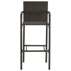 Bar Stools 4 Pcs Brown Poly Rattan -NEWTRAL Sales Shop Bar Stools 4 pcs Brown Poly Rattan 464230 2