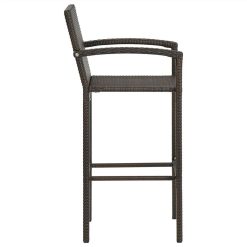 Bar Stools 4 Pcs Brown Poly Rattan -NEWTRAL Sales Shop Bar Stools 4 pcs Brown Poly Rattan 464230 3