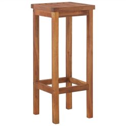 Bar Stools 4 Pcs Solid Wood Acacia -NEWTRAL Sales Shop Bar Stools 4 pcs Solid Wood Acacia 513160 2