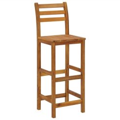 Bar Stools 6 Pcs Solid Wood Acacia -NEWTRAL Sales Shop Bar Stools 6 pcs Solid Wood Acacia 513122 2