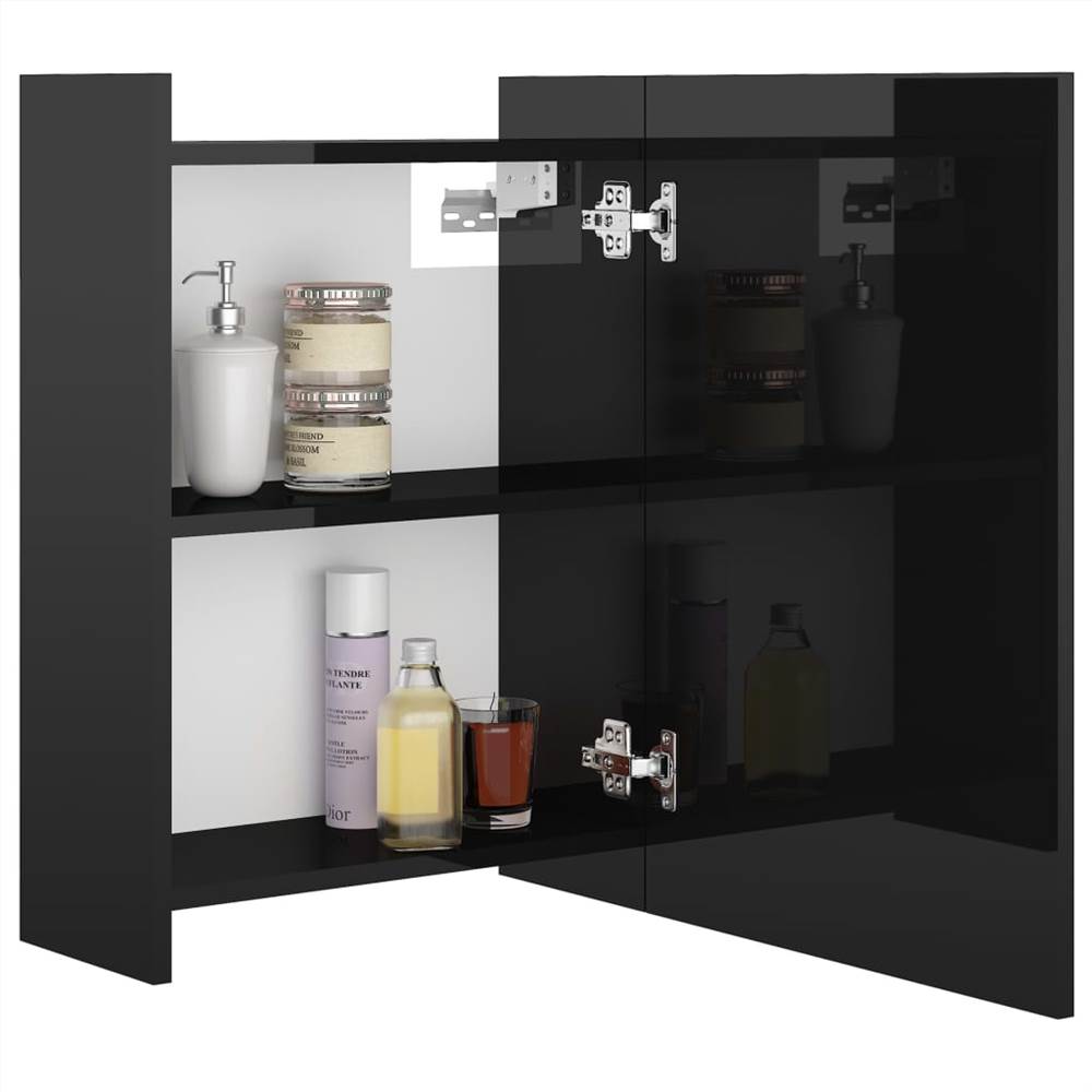 Bathroom Mirror Cabinet High Gloss Black 62.5x20.5x64 cm Chipboard Bathroom Mirror Cabinet High Gloss Black 62.5x20.5x64 Cm Chipboard -NEWTRAL Sales Shop Bathroom Mirror Cabinet High Gloss Black 62 5x20 5x64 cm Chipboard 457276 3