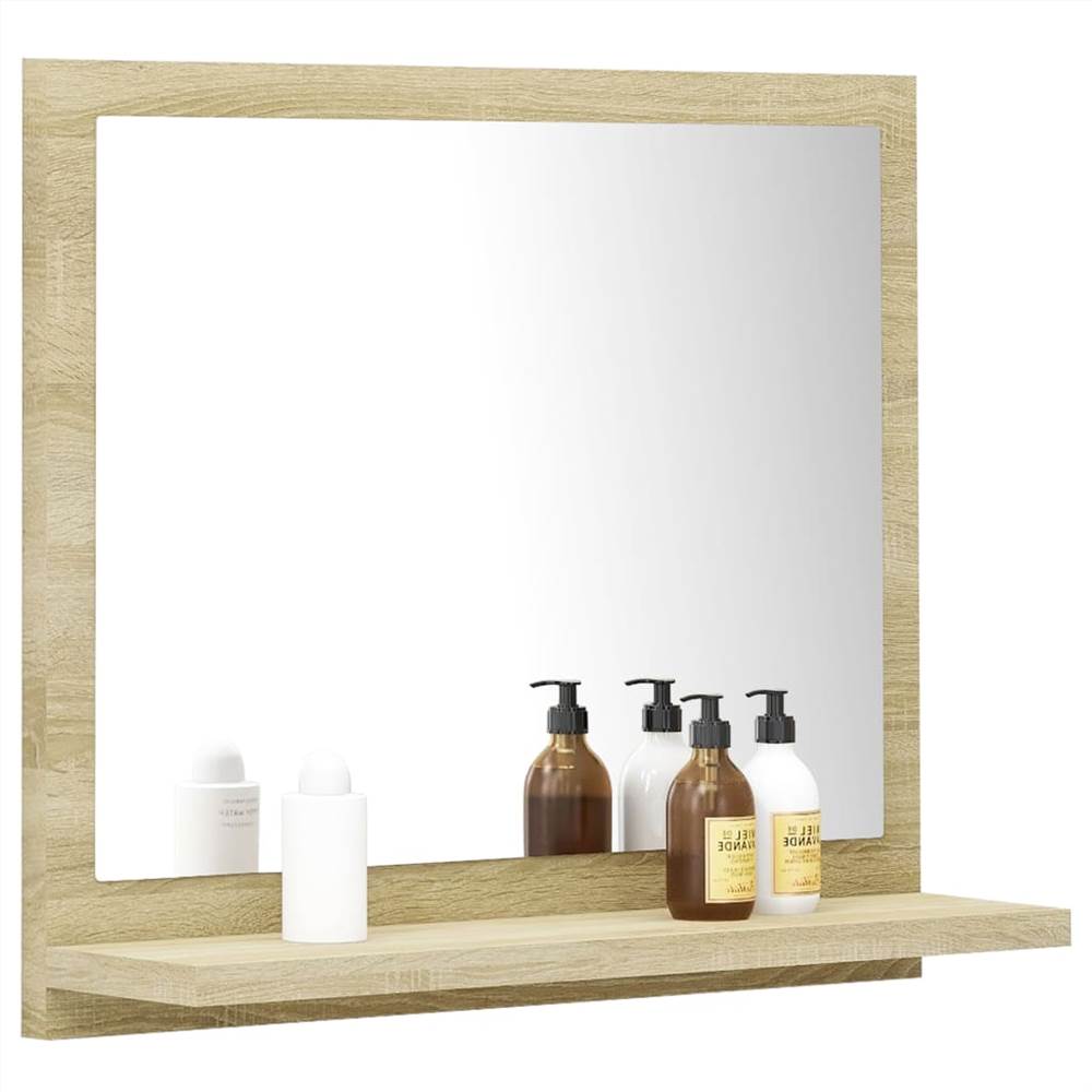 Bathroom Mirror Sonoma Oak 40x10.5x37 cm Chipboard Bathroom Mirror Sonoma Oak 40x10.5x37 Cm Chipboard -NEWTRAL Sales Shop Bathroom Mirror Sonoma Oak 40x10 5x37 cm Chipboard 468180 2