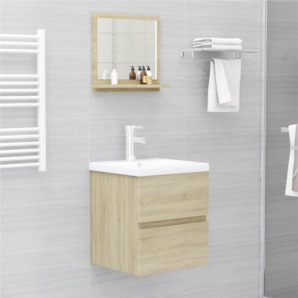 Bathroom Mirror Sonoma Oak 40x10.5x37 cm Chipboard Bathroom Mirror Sonoma Oak 40x10.5x37 Cm Chipboard -NEWTRAL Sales Shop Bathroom Mirror Sonoma Oak 40x10 5x37 cm Chipboard 468180 3