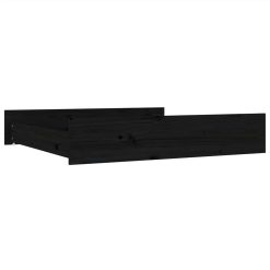 Bed Drawers 2 Pcs Black Solid Wood Pine -NEWTRAL Sales Shop Bed Drawers 2 pcs Black Solid Wood Pine 514511 2
