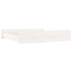 Bed Drawers 2 Pcs White Solid Wood Pine -NEWTRAL Sales Shop Bed Drawers 2 pcs White Solid Wood Pine 514507 2