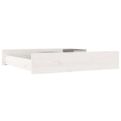 Bed Drawers 2 Pcs White Solid Wood Pine -NEWTRAL Sales Shop Bed Drawers 2 pcs White Solid Wood Pine 514507 5