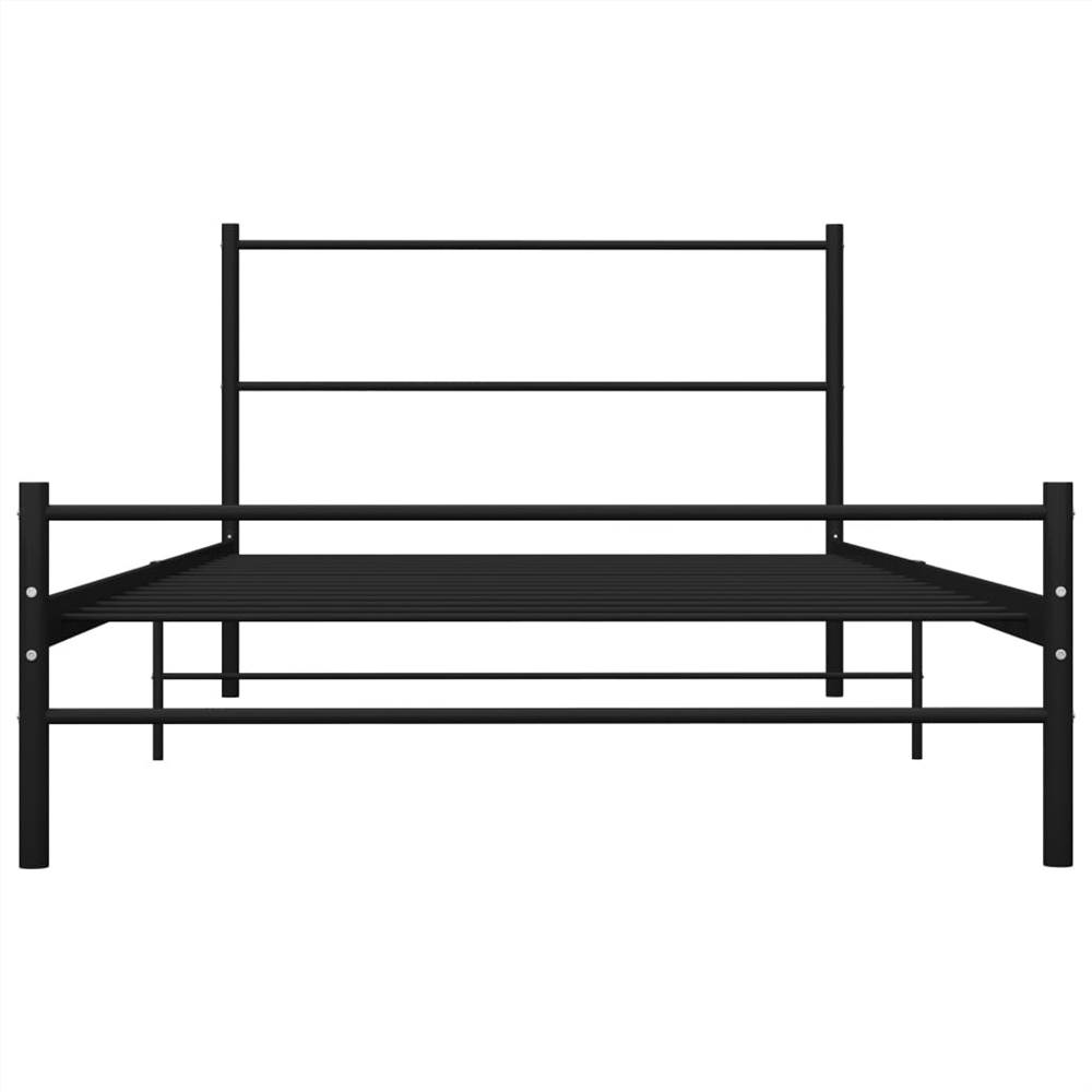 Bed Frame Black Metal 100x200 cm Bed Frame Black Metal 100x200 Cm -NEWTRAL Sales Shop Bed Frame Black Metal 100x200 cm 448951 2
